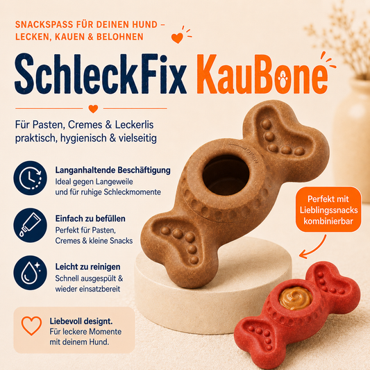 SchleckFix KauBone – Kauen, Schlecken & Beschäftigung in einem