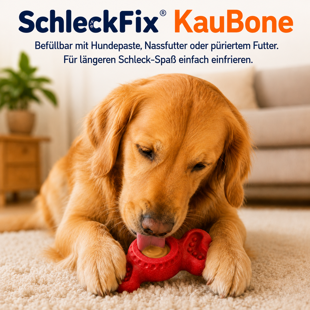 SchleckFix KauBone – Kauen, Schlecken & Beschäftigung in einem