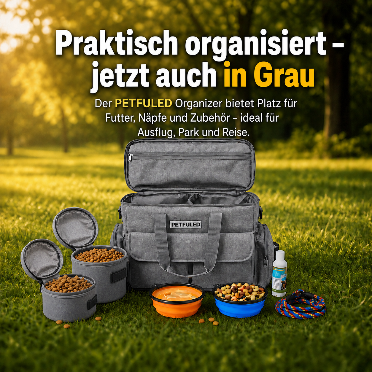 Hunde Reise-Tasche - Der Alleskönner für unterwegs