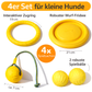 Wurf- und Wasserspielzeug im 4er Bundle für aktive Hunde