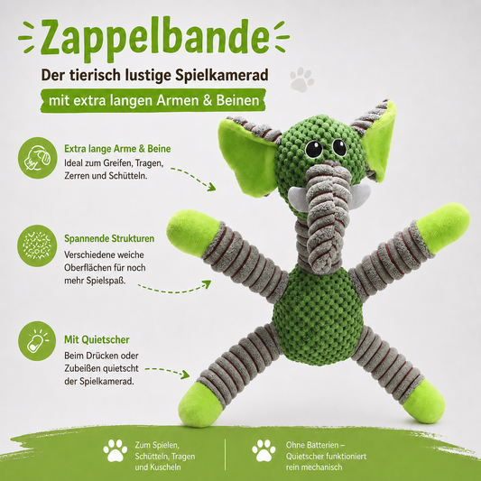 Zappelbande – das tierisch lustige Hundespielzeug