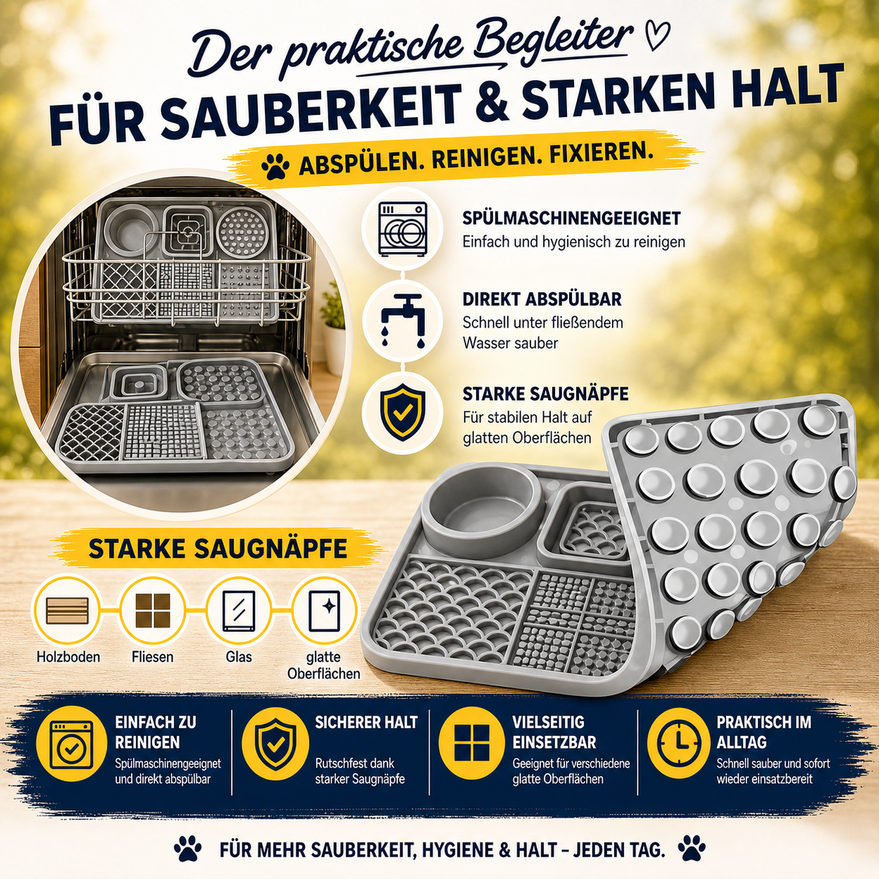 Clevere Schleckmatte  – Spielspaß, Auslastung und Training