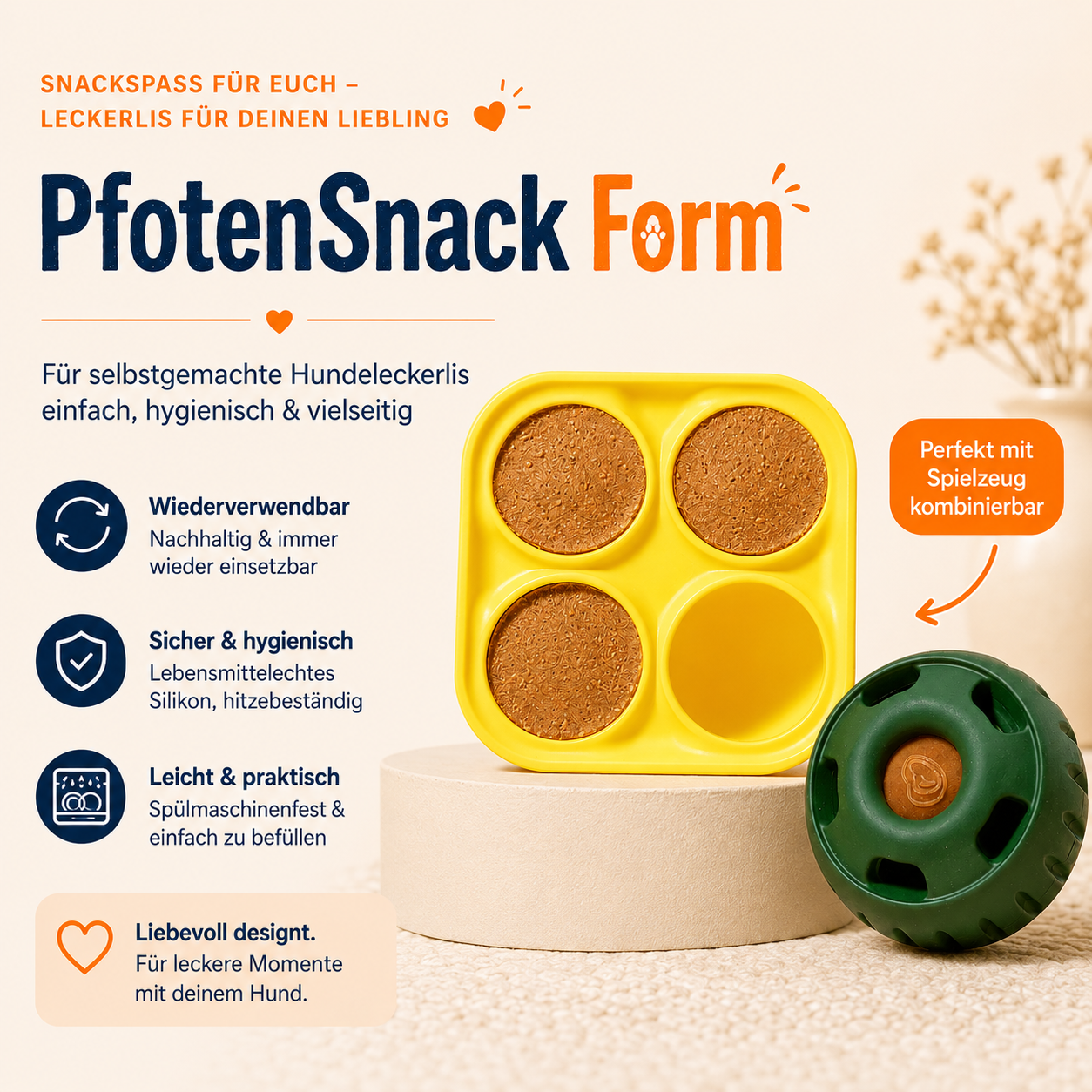 PfotenSnack Form – entspannte Beschäftigung für glückliche Hundemomente