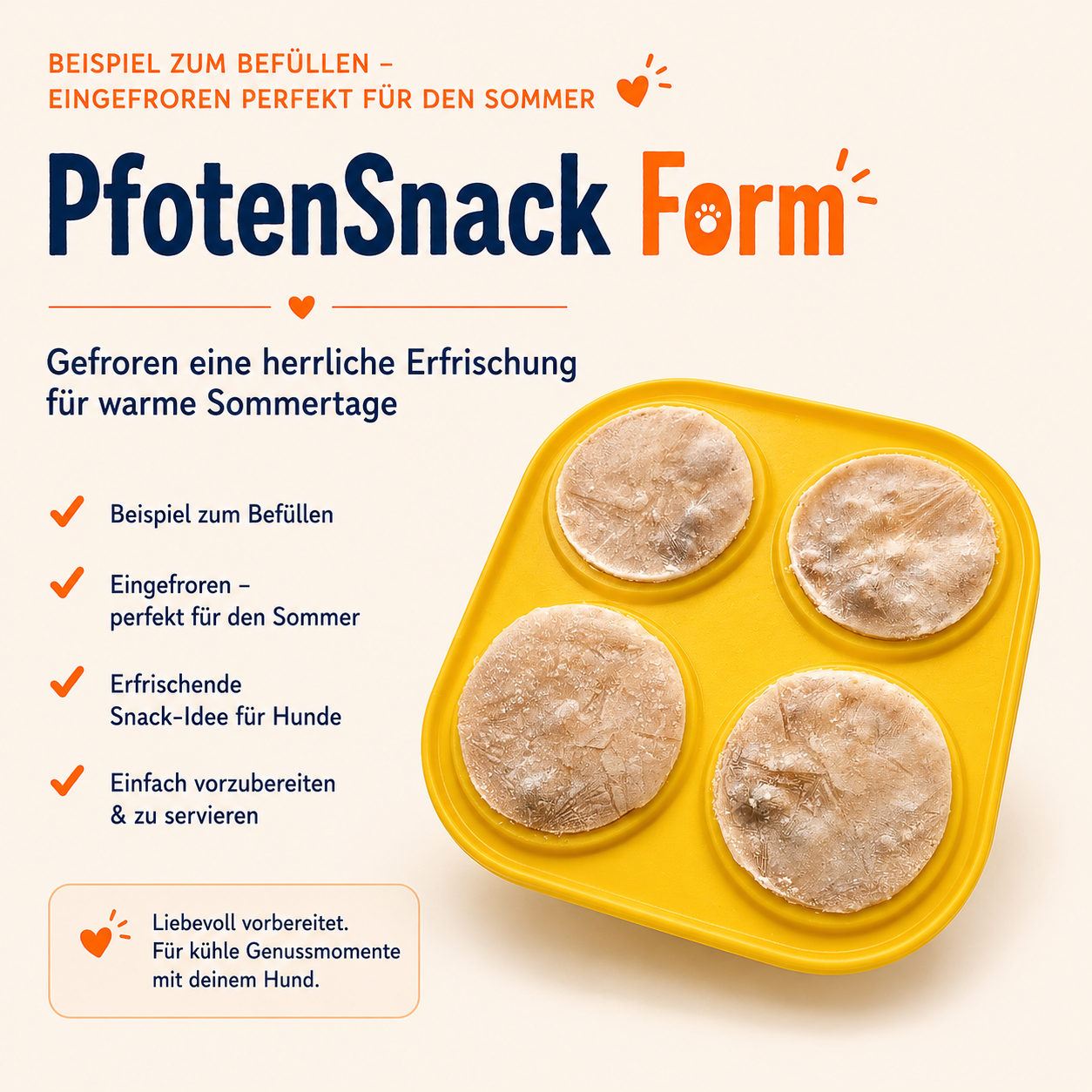 PfotenSnack Form – entspannte Beschäftigung für glückliche Hundemomente