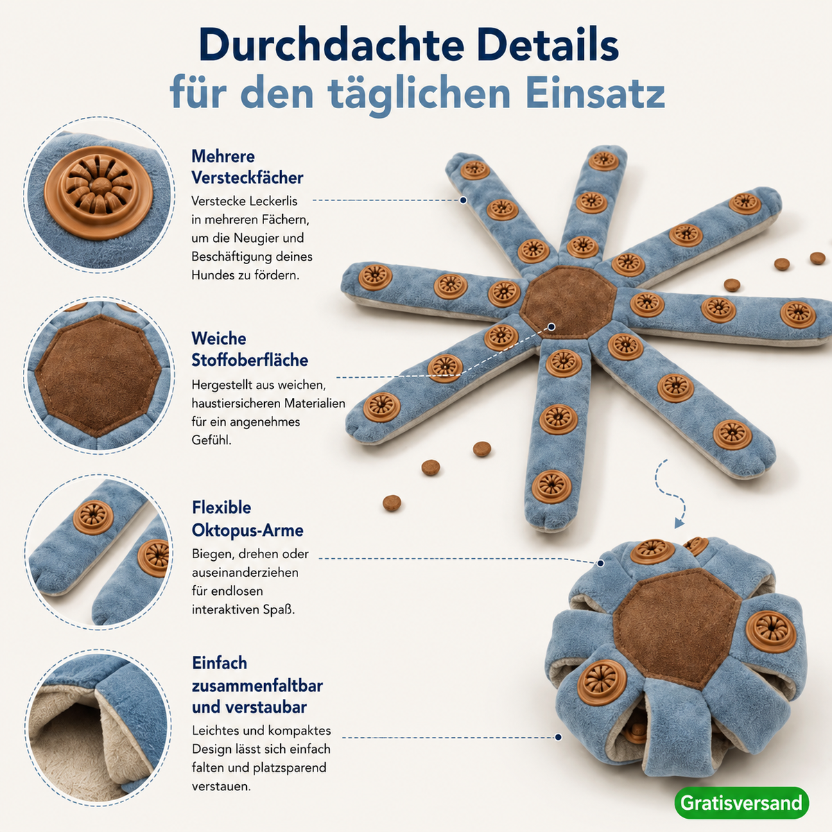 SchnüffelBuddy - das Leckerli-Spielzeug gegen Langeweile und Unruhe
