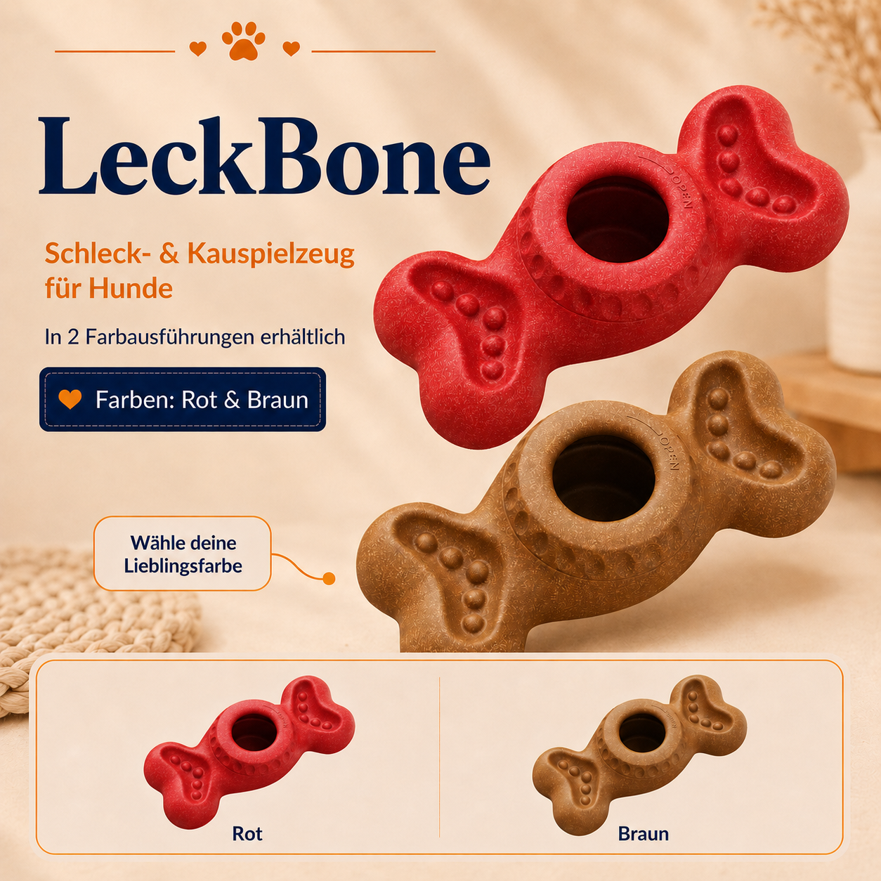 LeckBone – Kauen, Schlecken & Beschäftigung in einem