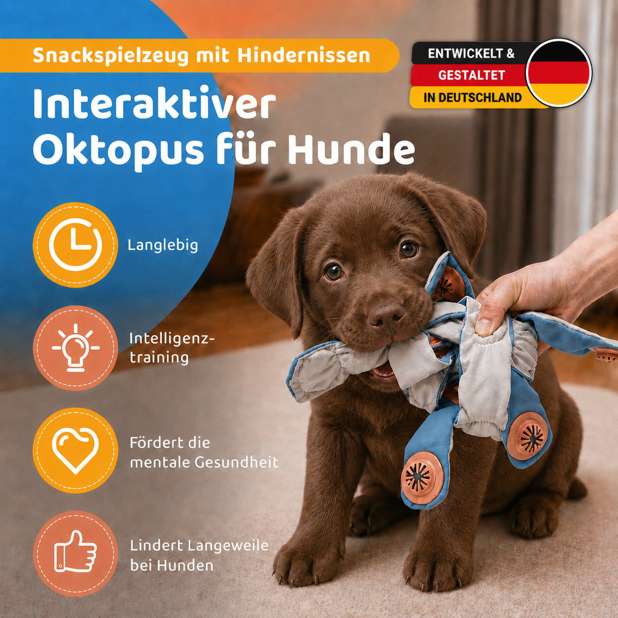 SnackBuddy - das Leckerli-Spielzeug gegen Langeweile und Unruhe