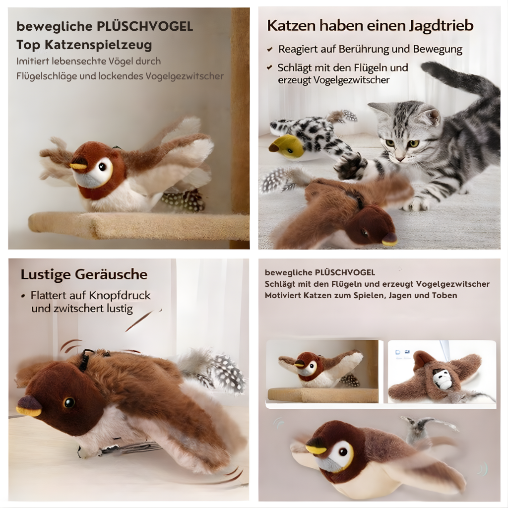 interaktives Katzenspielzeug – der neue Lieblingsvogel deiner Katze
